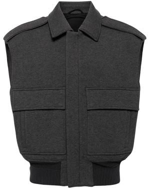CROQUIS Zip-Up Gilet - Black