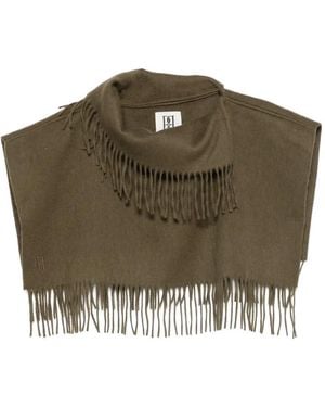 By Malene Birger Fringed Cape Scarf - Brown