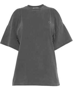 Coperni T-Shirt À Épaules Dénudées - Grey