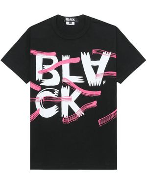 COMME DES GARÇON BLACK Graphic-Print T-Shirt - Black