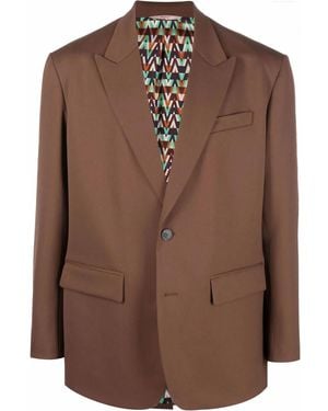 Valentino Garavani Single-Breasted Blazer - Brown
