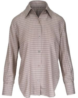 Vince Checked Shirt - Grey