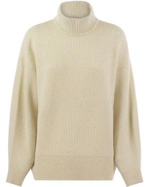 Brunello Cucinelli Klassischer Kaschmirpullover - Natur