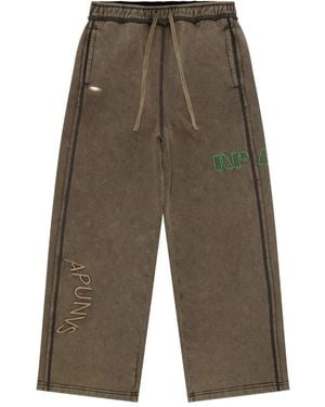 A Bathing Ape Embroidered Track Pants - Green