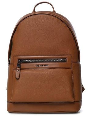 Michael Kors Jet Set Pebbled-Leather Backpack - Brown