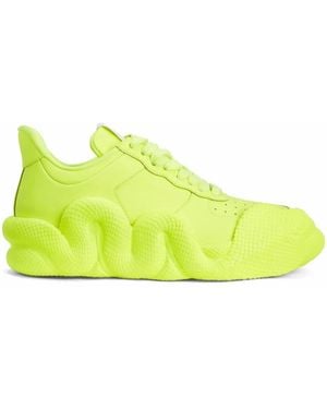 Giuseppe Zanotti Cobras Sneakers Mit Schlangenborte - Gelb