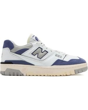 New Balance 550 Leather Trainers - Blue