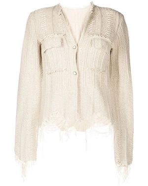 JNBY Cropped Button-Up Cardigan - Natural