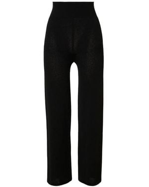 Wolford Naadloze Broek Met Mesh - Zwart
