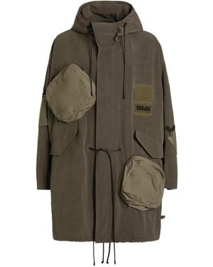 Dolce & Gabbana Pocket Hooded Parka Coat - Green
