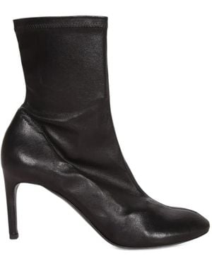 Roberto Del Carlo Leather Stiletto-Heel Boots - Black