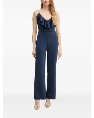 Guess Ruffle-Detail Jumpsuit - Blue
