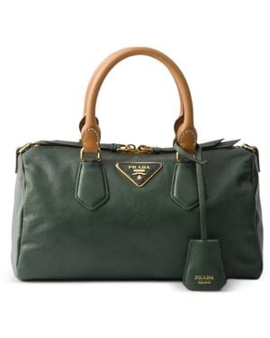 Prada Bolso Lana Pequeño Con Asa En La Parte Superior - Verde