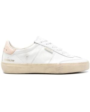 Golden Goose Leather Trainers - White