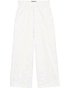 Marc Jacobs Pantalones de chándal con monograma - Blanco