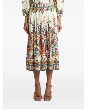 Etro Skirts Cotone - White