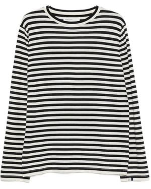 Extreme Cashmere Jones Stripep Long-Sleeve T-Shirt - Black