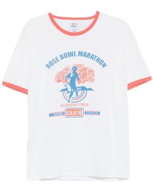 WILD DONKEY Camiseta con motivo gráfico y cuello redondo - Blanco