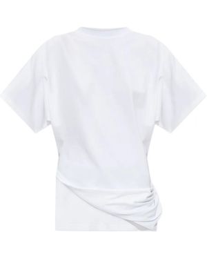 Sportmax Draped-Design T-Shirt - White