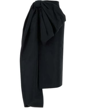 Givenchy Draped-Bow Skirt - Black