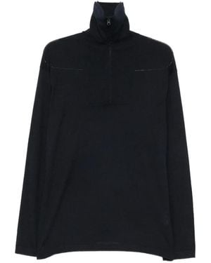Lisa Yang Quarter-Zip Long-Sleeve Jumper - Black