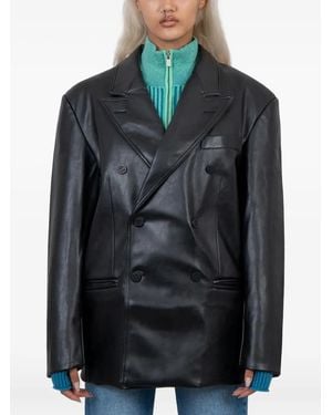 House Of Sunny Double-Breasted Blazer - Black