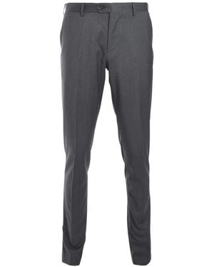 Lardini Tailored Wool Trousers - Grey