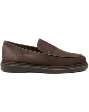Fratelli Rossetti Suede Slip-On Loafers - Brown