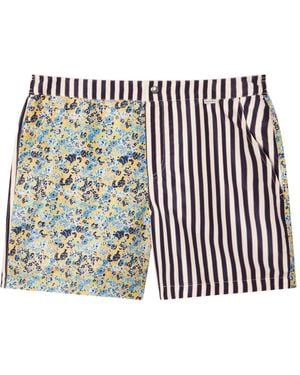 Paul Smith Badeshorts Mit Blumenprint - Weiß