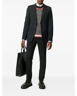 Prada Two-Button Wool Jumpsuit - Black