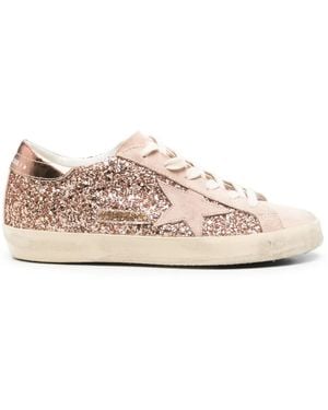 Golden Goose Superstar グリッター スニーカー - ピンク