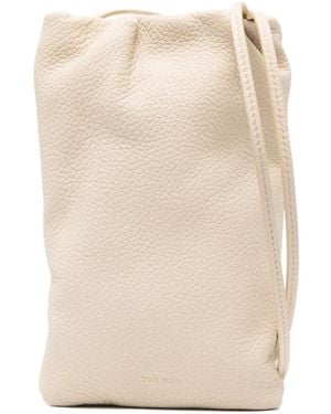 The Row Grained-Leather Phone Case - Natural