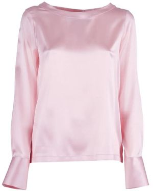 Mazzarelli Angie B Boat-Neck Blouse - Pink
