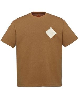 MCM Logo-Patch T-Shirt - Brown