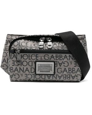 Dolce & Gabbana Gürteltasche Mit Logo-Print - Schwarz