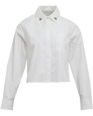 3.1 Phillip Lim Embellished Collared Top - White