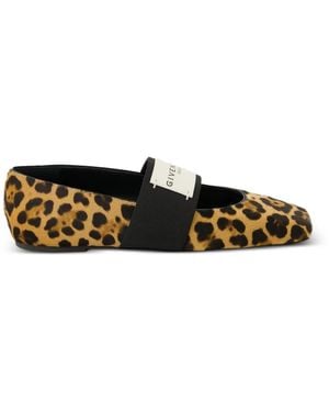Givenchy Ballerinas mit Leopardenmuster - Weiß