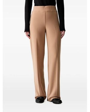 Joseph Ribkoff Pressed-Crease Straight-Leg Trousers - Natural