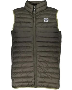 North Sails Quilted Logo-Patch Vest - Green
