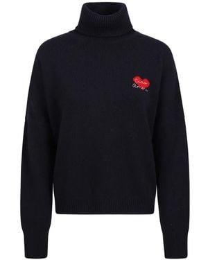 Giada Benincasa Heartbeat Roll-Neck Sweater - Blue
