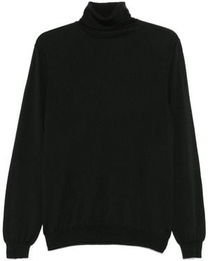 Zanone Roll-Neck Sweater - Black