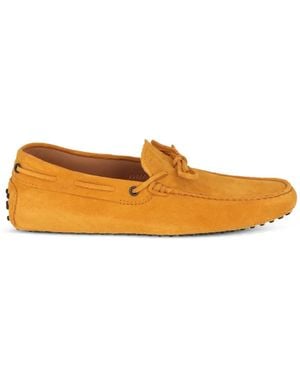 Tod's Gommino Lace-Up Loafers - Orange