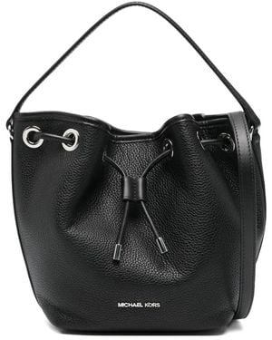 MICHAEL Michael Kors Medium Avery Leather Bucket Bag - Black