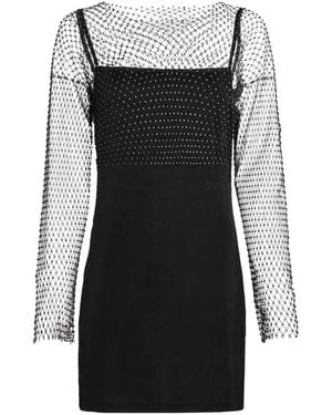 KARL LAGERFELD Minikleid Mit Strass - Schwarz