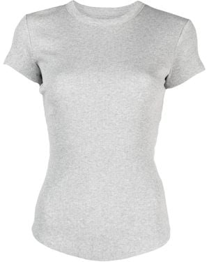 Isabel Marant Taomi Ribbed Cotton T-Shirt - Grey