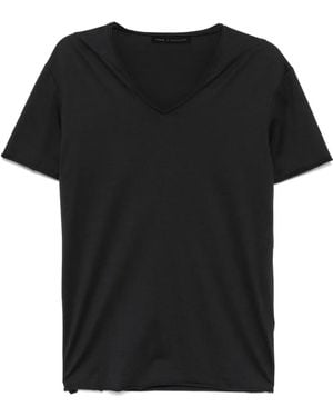 Forme D'expression V-Neck T-Shirt - Black