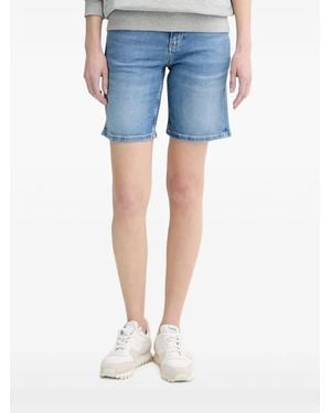 Marc O' Polo Faded-Effect Five-Pocket Shorts - Blue