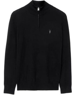 AllSaints Kilburn Pullover Mit U-Ausschnitt - Schwarz