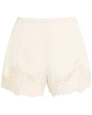 Reformation Shorts Mit Spitzenbesatz - Natur