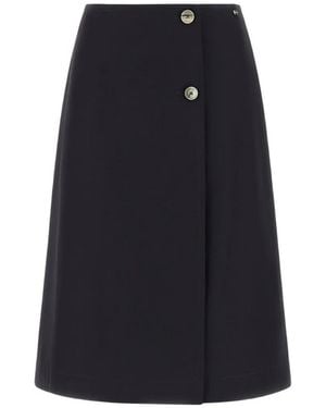 Herno Jupe Mi-Longue À Coupe Évasée - Blue